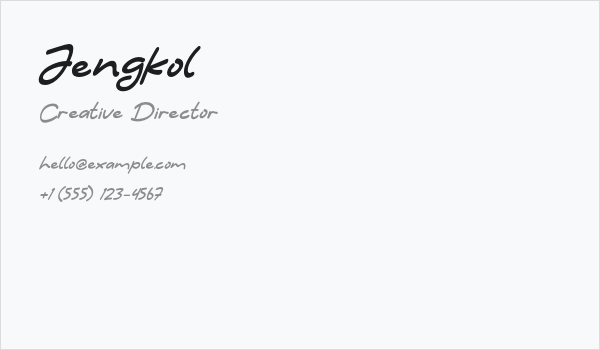 Jengkol Business Card