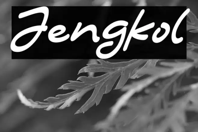 Jengkol Font examples