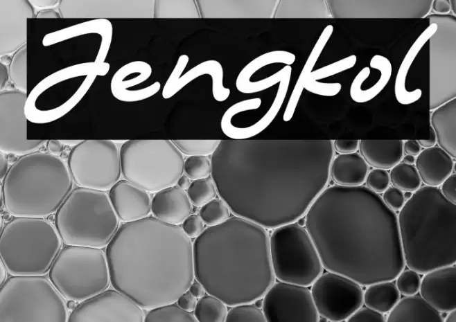 Jengkol Font examples