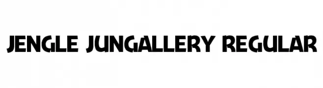 Jengle Jungallery Regular  font caratteri gratis