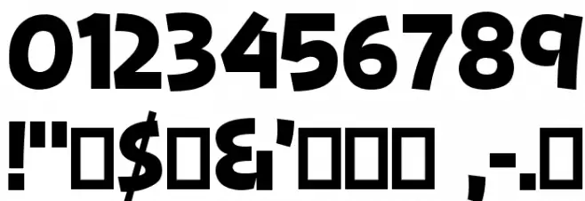 Jengle Jungallery Regular Font OTHER CHARS