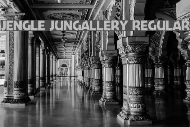 Jengle Jungallery Regular Font examples