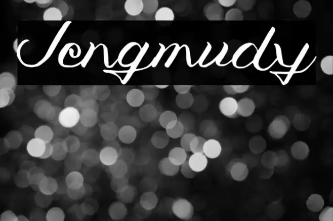 Jengmudy Font examples