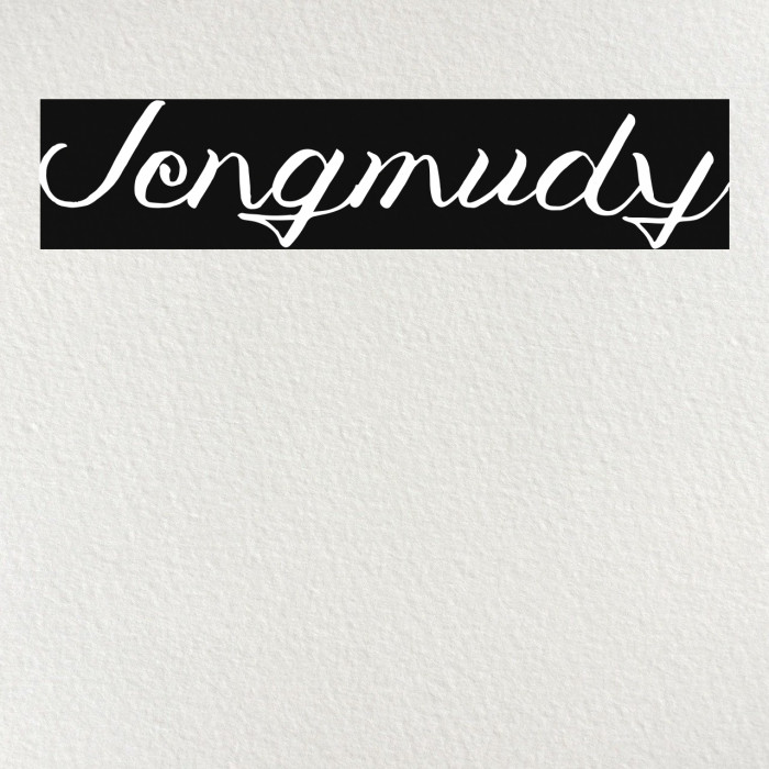 Jengmudy Font examples