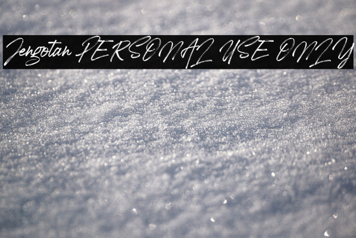 Jengotan PERSONAL USE ONLY Example 1