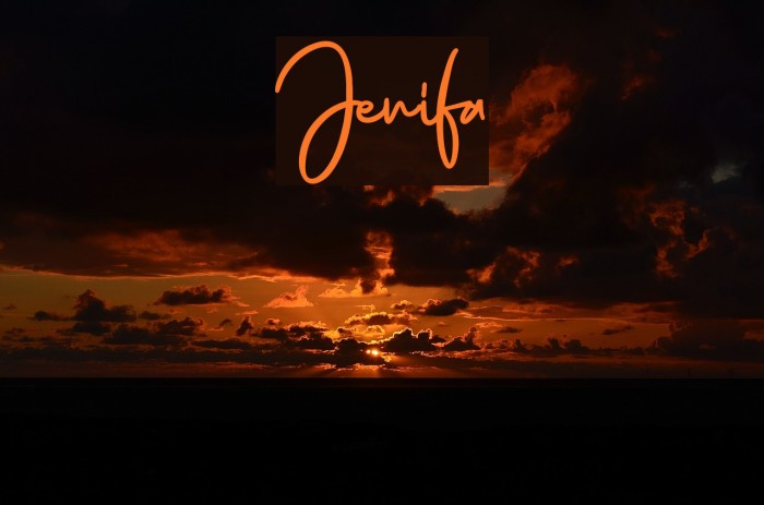 Jenifa Font examples