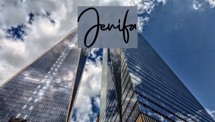 Jenifa Font examples