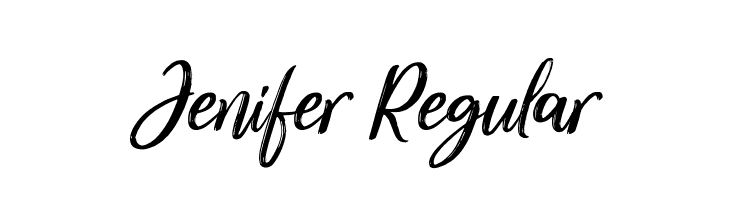 Jenifer Regular  नि: शुल्क फ़ॉन्ट्स डाउनलोड