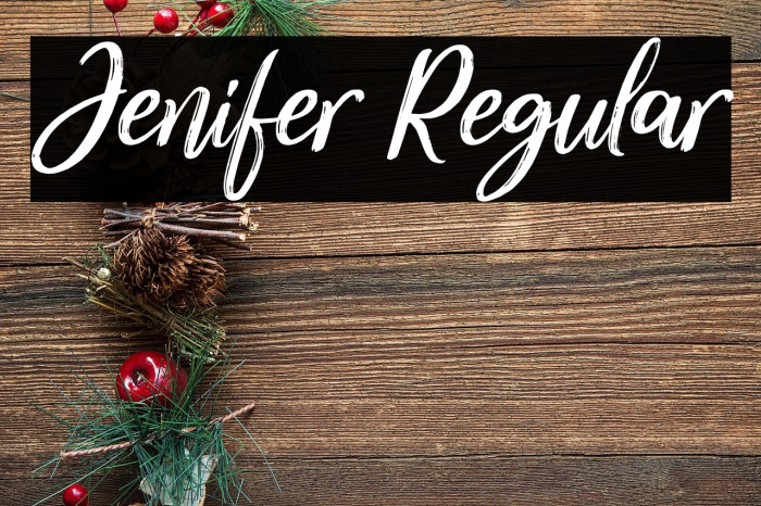 Jenifer Regular Example 3