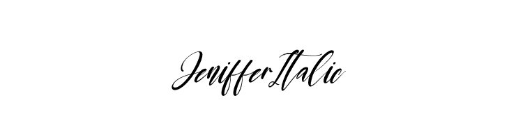 Jeniffer Italic  नि: शुल्क फ़ॉन्ट्स डाउनलोड