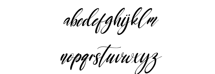 Jeniffer Italic Font LOWERCASE