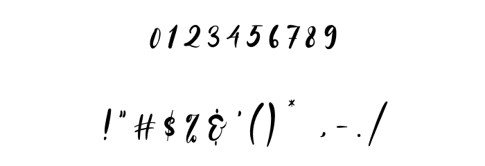Jeniffer Font OTHER CHARS
