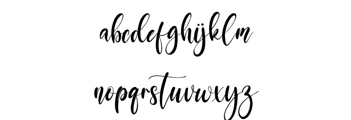 Jeniffer Font LOWERCASE