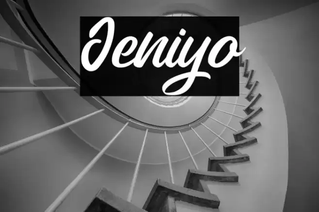 Jeniyo Font examples