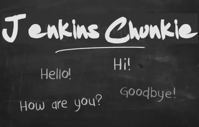 Jenkins Chunkie Font examples