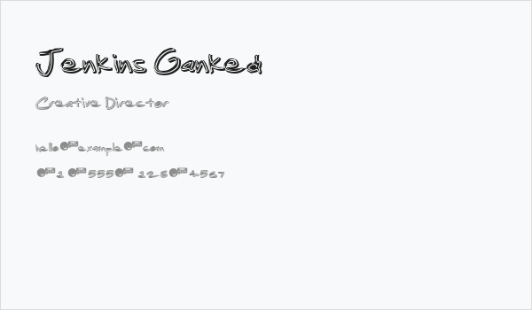 Jenkins Ganked Business Card