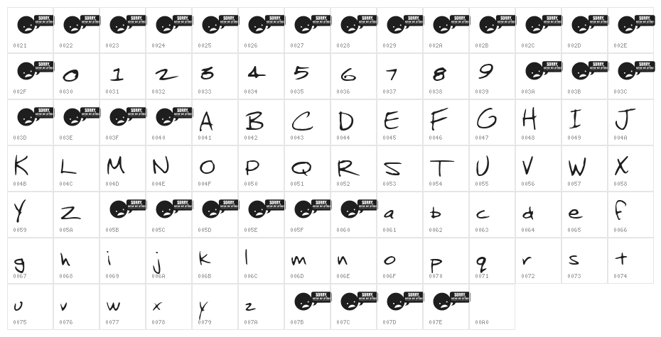 Jenkins Keepin it Real Character Map