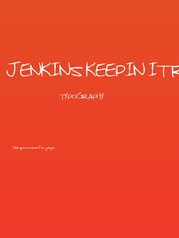 Jenkins Keepin it Real Poster