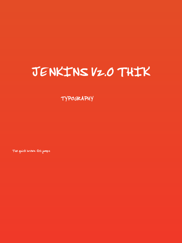 Jenkins v2.0 Thik Poster