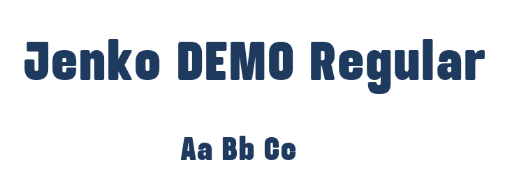 Jenko DEMO Regular Font Preview