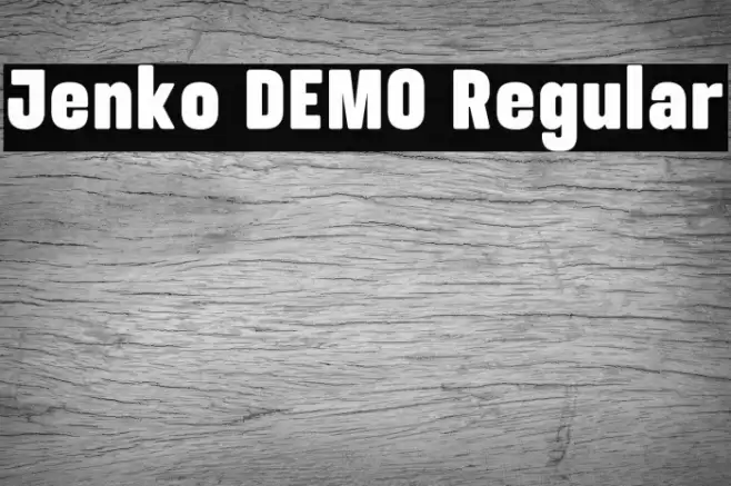 Jenko DEMO Regular फ़ॉन्ट examples