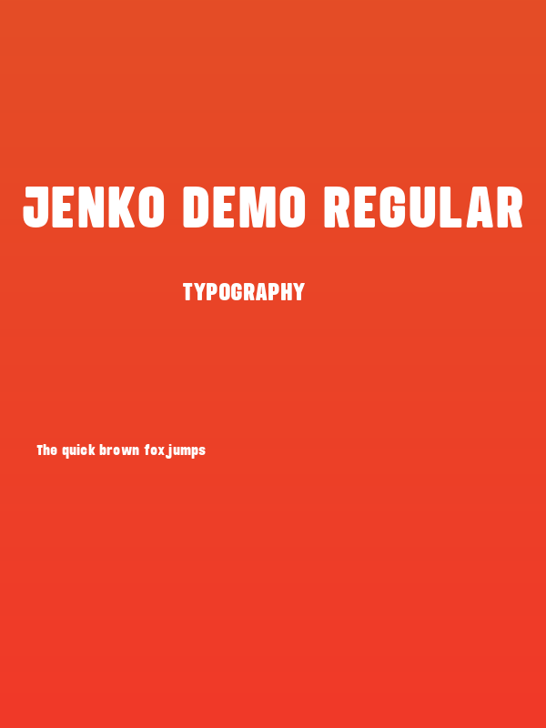 Jenko DEMO Regular Poster