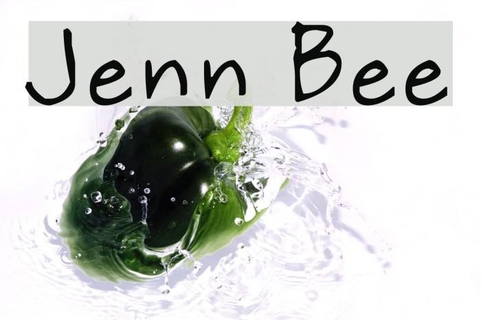 Jenn Bee Font examples