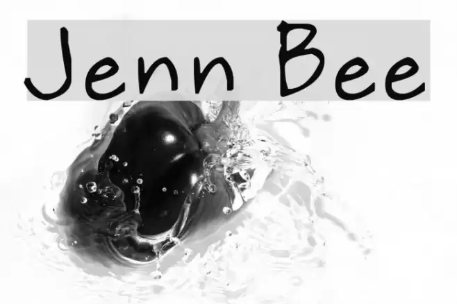 Jenn Bee Font examples