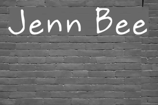 Jenn Bee Font examples