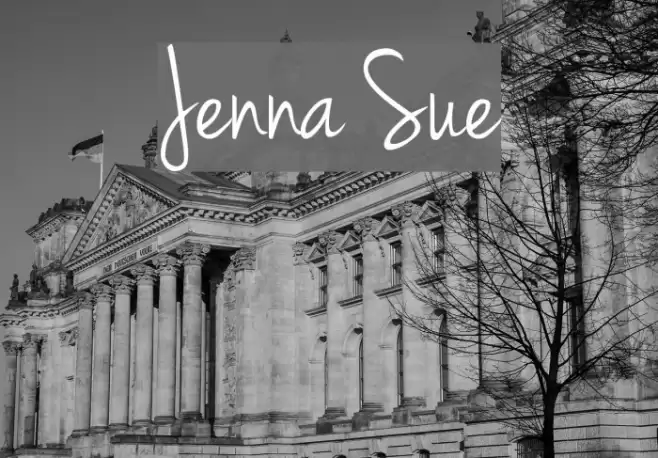 Jenna Sue Font examples