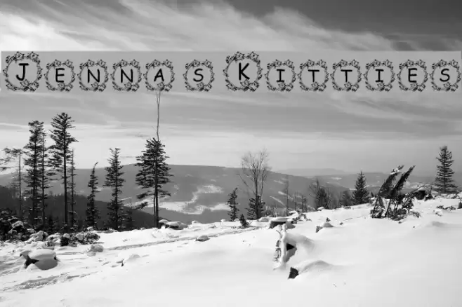 Jenna s Kitties Font examples