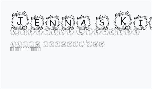 Jenna s Kitties Business Card