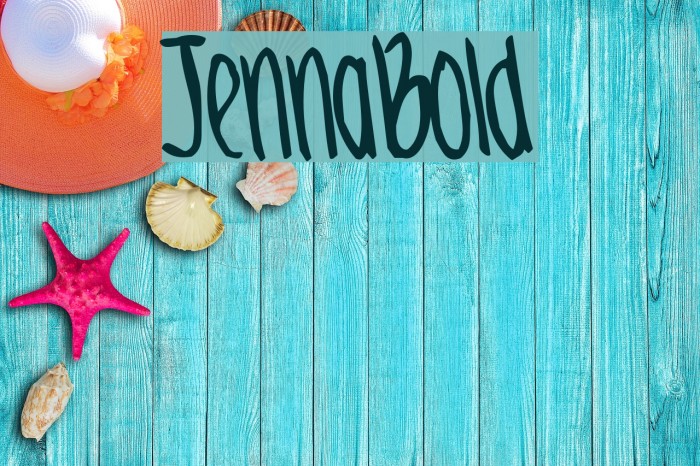 JennaBold Font examples