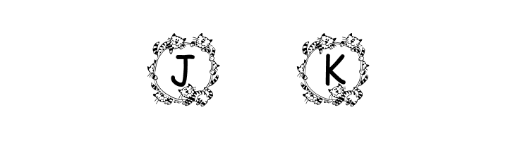 Jenna's Kitties Font