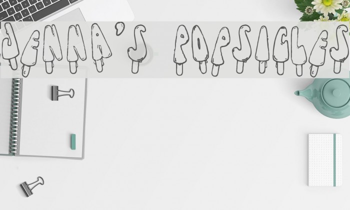 Jenna's Popsicles Font examples