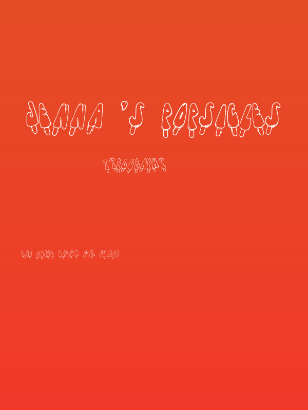 Jenna's Popsicles Poster