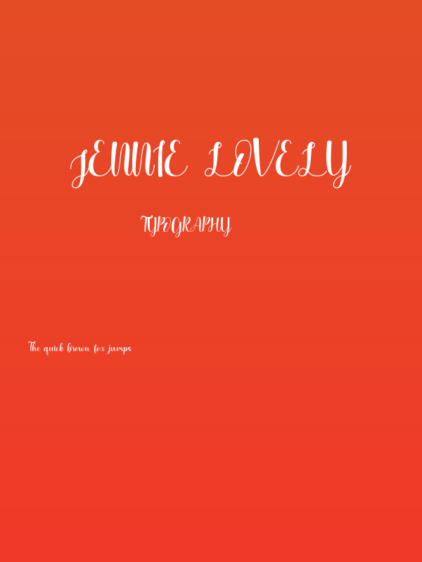 Jennie Lovely Poster