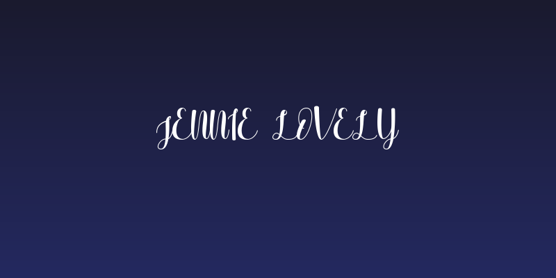 Jennie Lovely Social Header