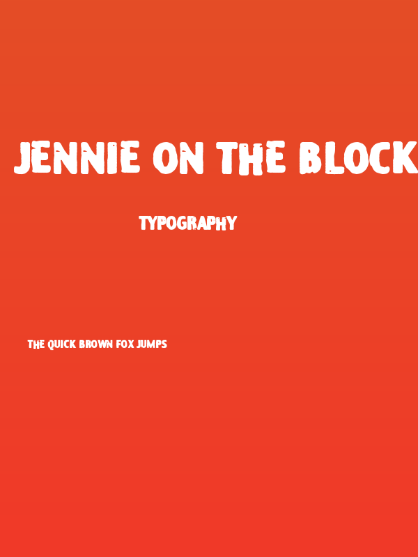 Jennie on the Block Poster