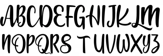 JenniferEllis Font Litere mari