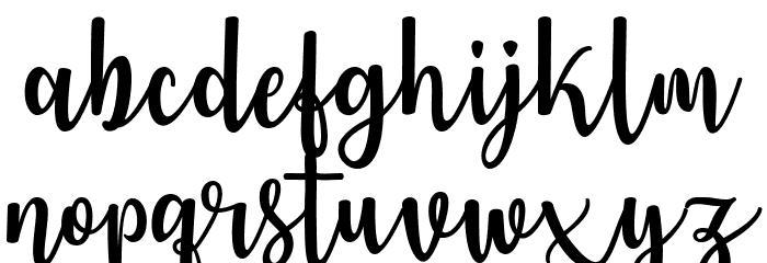 JenniferEllis Font LOWERCASE