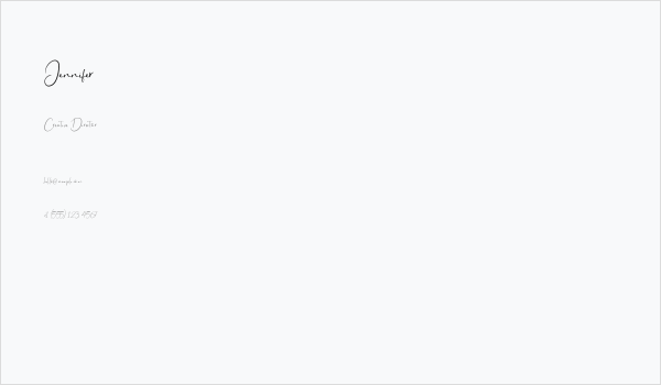 Jennifer Business Card