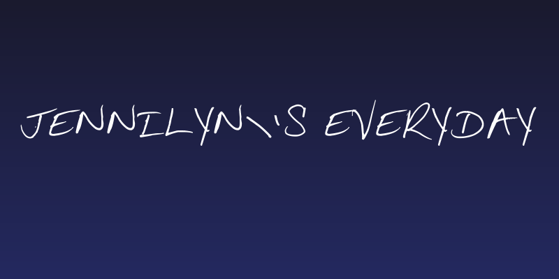 Jennilyn's Everyday Social Header