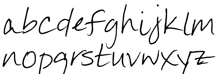 Jennilyn's Everyday Font LOWERCASE