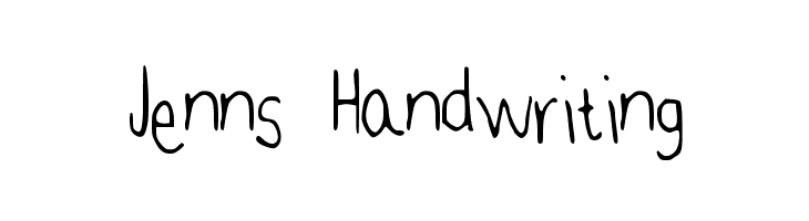 Jenns Handwriting Font