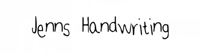 Jenns Handwriting  baixar fontes gratis