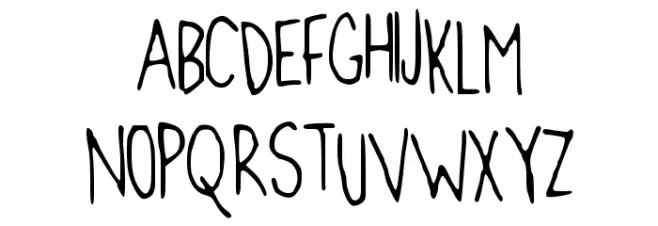 Jenns Handwriting خط أحرف كبيرة