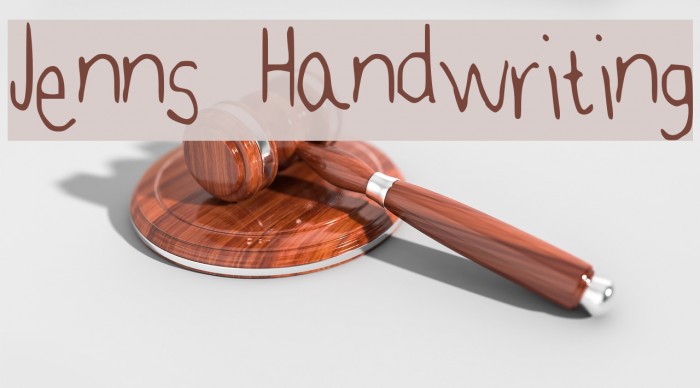 Jenns Handwriting Font examples