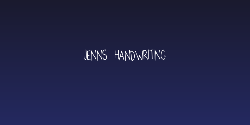 Jenns Handwriting Social Header