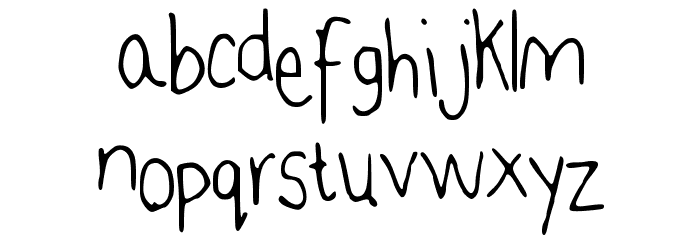 Jenns Handwriting Font LOWERCASE